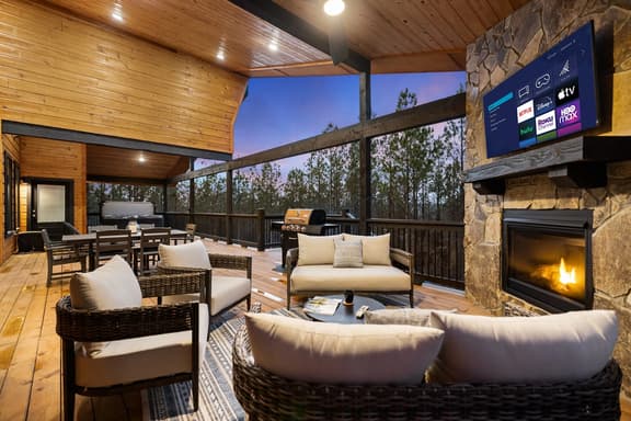 Hidden Cabin Among Pines with Hot Tub & Fire Pit - Image 1